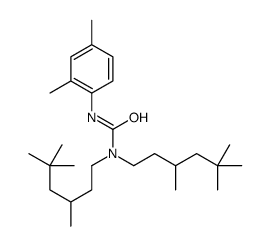 3-(2,4-dimethylphenyl)-1,1-bis(3,5,5-trimethylhexyl)urea Structure