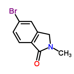 5-溴-2-甲基异二氢吲哚-1-酮结构式