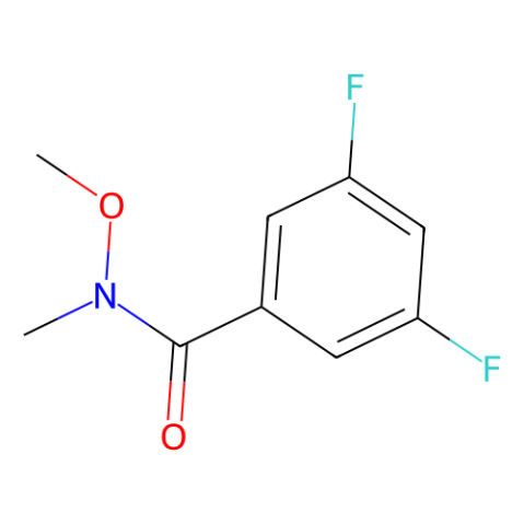 3,5-difluoro-N-methoxy-N-methylbenzamide结构式