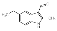 5-乙基-2-甲基-1H-吲哚-3-甲醛结构式