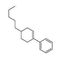(4-pentylcyclohexen-1-yl)benzene结构式