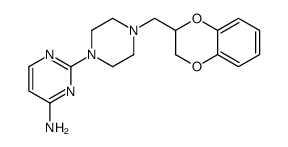 [1-(1,4-benzodioxan-2-ylmethyl)-4-(4-aminopyrimidin-2-yl)]piperazine Structure