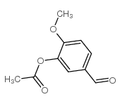 3-乙酰氧基-4-甲氧基苯甲醛结构式