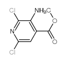 3-氨基-2,6-二氯吡啶-4-羧酸甲酯结构式