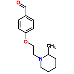 4-[2-(2-METHYL-PIPERIDIN-1-YL)-ETHOXY]-BENZALDEHYDE Structure