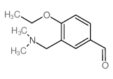 3-二甲基氨基甲基-4-乙氧基-苯甲醛结构式