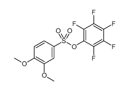 PENTAFLUOROPHENYL 3,4-DIMETHOXY-BENZENESULFONATE structure