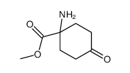 1-氨基-4-氧代环己烷羧酸甲酯结构式