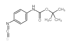 N-叔丁氧羰基-4-异硫氰基苯胺结构式