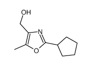 (2-cyclopentyl-5-methyl-1,3-oxazol-4-yl)methanol Structure