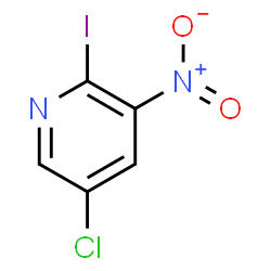 2-碘-3-硝基-5-氯吡啶结构式