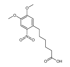 6-(4,5-dimethoxy-2-nitrophenyl)hexanoic acid结构式
