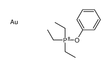 gold,triethyl(phenoxy)phosphanium Structure