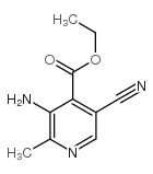 ethyl 3-amino-5-cyano-2-methylpyridine-4-carboxylate结构式