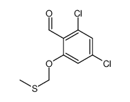 2,4-dichloro-6-(methylsulfanylmethoxy)benzaldehyde Structure