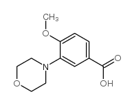 4-甲氧基-3-吗啉-4-基-苯甲酸结构式