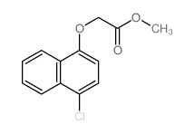Aceticacid, 2-[(4-chloro-1-naphthalenyl)oxy]-, methyl ester结构式