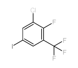 1-氯-2-氟-5-碘-3-(三氟甲基)苯结构式