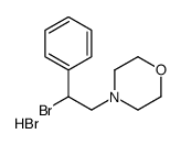 4-(2-bromo-2-phenylethyl)morpholine,hydrobromide Structure