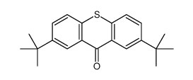 2,7-ditert-butylthioxanthen-9-one结构式