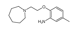 2-[2-(1-Azepanyl)ethoxy]-5-methylaniline Structure