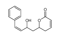 2-(2-hydroxy-4-phenylbut-3-enyl)-2,3-dihydropyran-6-one Structure