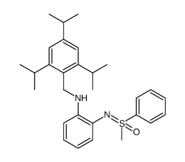 1,2-Benzenediamine, N1-[(R)-methyloxidophenyl-λ4-sulfanylidene]-N2-[[2,4,6-tris(1-methylethyl)phenyl]methyl]结构式