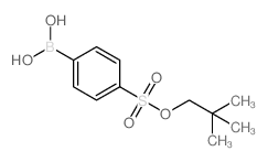 4-(新戊基氧磺酰基)苯硼酸结构式