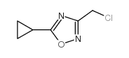 3-(chloroMethyl)-5-cyclopropyl-1,2,4-oxadiazole Structure