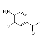 1-(4-氨基-3-氯-5-甲基苯基)-乙酮结构式