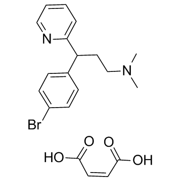 马来酸溴苯那敏结构式