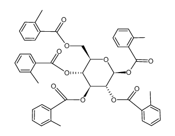 1,2,3,4,6-Penta-O-(o-toluoyl)-β-D-glucose结构式