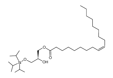 1-oleoyl-3-O-triisopropylsilyl-sn-glycerol结构式