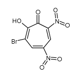 3-bromo-5,7-dinitro-tropolone结构式