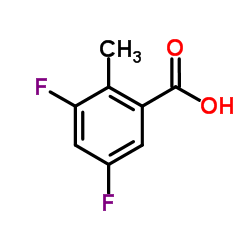 3,5-difluoro-2-methylbenzoic acid structure