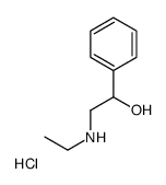 2-(Ethylamino)-1-phenylethanol hydrochloride (1:1)结构式
