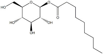 BETA-D-吡喃葡萄糖 1-壬酸酯结构式