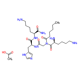 Caprooyl-Tetrapeptide-3 structure