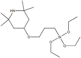 4-(三乙氧基硅丙氧基)-2,2,6,6-四甲基吡啶结构式