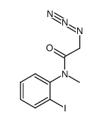 2-azido-N-(2-iodophenyl)-N-methylacetamide结构式