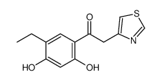 1-(5-ethyl-2,4-dihydroxyphenyl)-2-(1,3-thiazol-4-yl)ethanone结构式