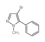 4-溴-1-甲基-5-苯基-1H-吡唑结构式