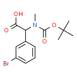 N-Boc-N-methyl-3-bromo-DL-phenylalanine Structure