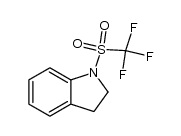 1-(trifluoromethylsulfonyl)indoline结构式