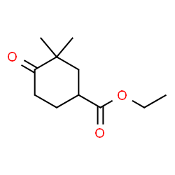 乙基 3,3-二甲基-4-氧亚基环己甲酸基酯结构式