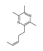 Pyrazine, trimethyl(3-pentenyl)-, (E)- (9CI) Structure