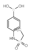 (4-(乙基磺酰氨基)苯基)硼酸结构式