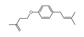 1-(3-methyl-3-buten-1-yl) oxy-4-(3-methyl-2-buten-1-yl)-benzene Structure