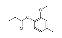 2-methoxy-4-methylphenyl propionate结构式