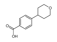 4-(Tetrahydro-2H-pyran-4-yl)benzoic acid Structure